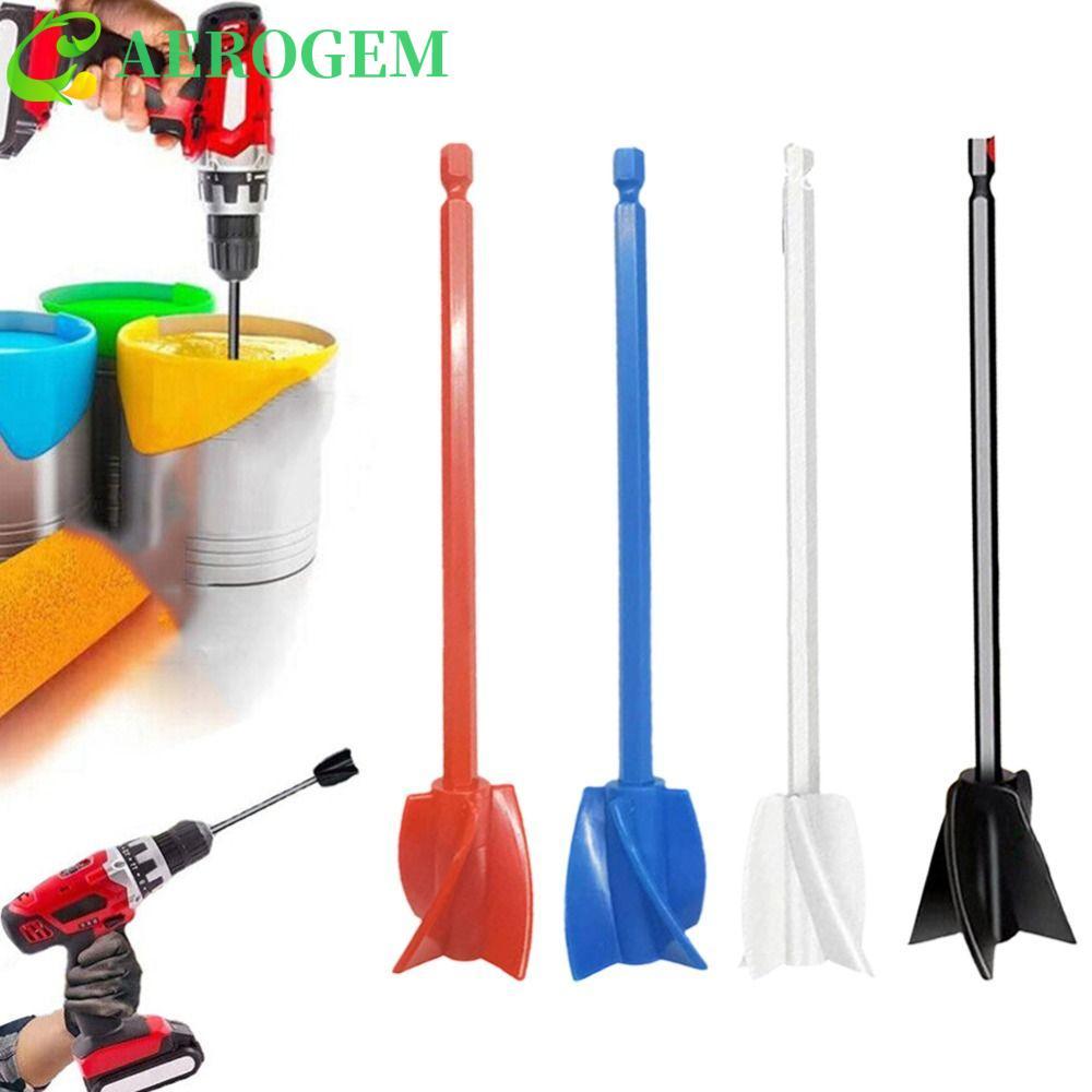 AEROGEM Mixer Paddle Mixer สิ่งที่แนบมาพลาสติกสีผสม Helix Mixer Mud Power Mixer ผสม Sticks