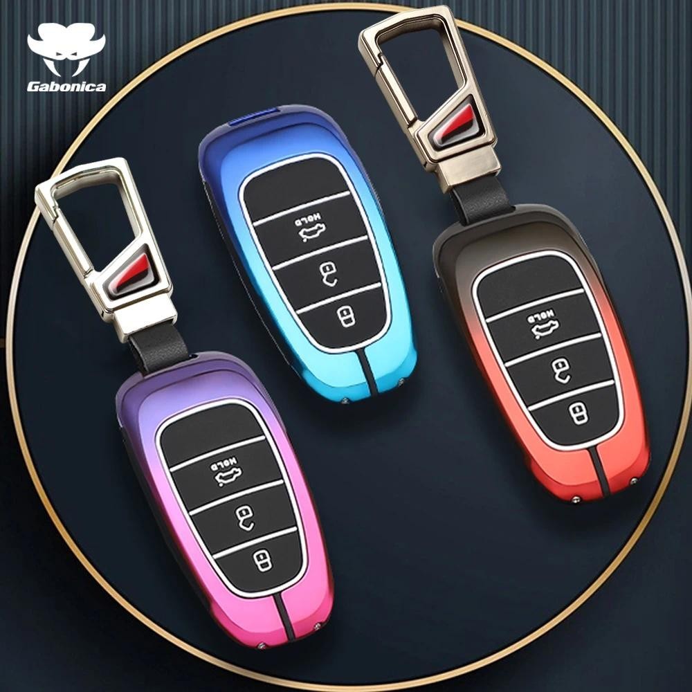 ใหม่สังกะสีอัลลอยด์ฝาครอบกระเป๋าสตางค์สําหรับ Hyundai Sonata Tucson NX4 Santa Fe Hybrid NEXO NX4 Key