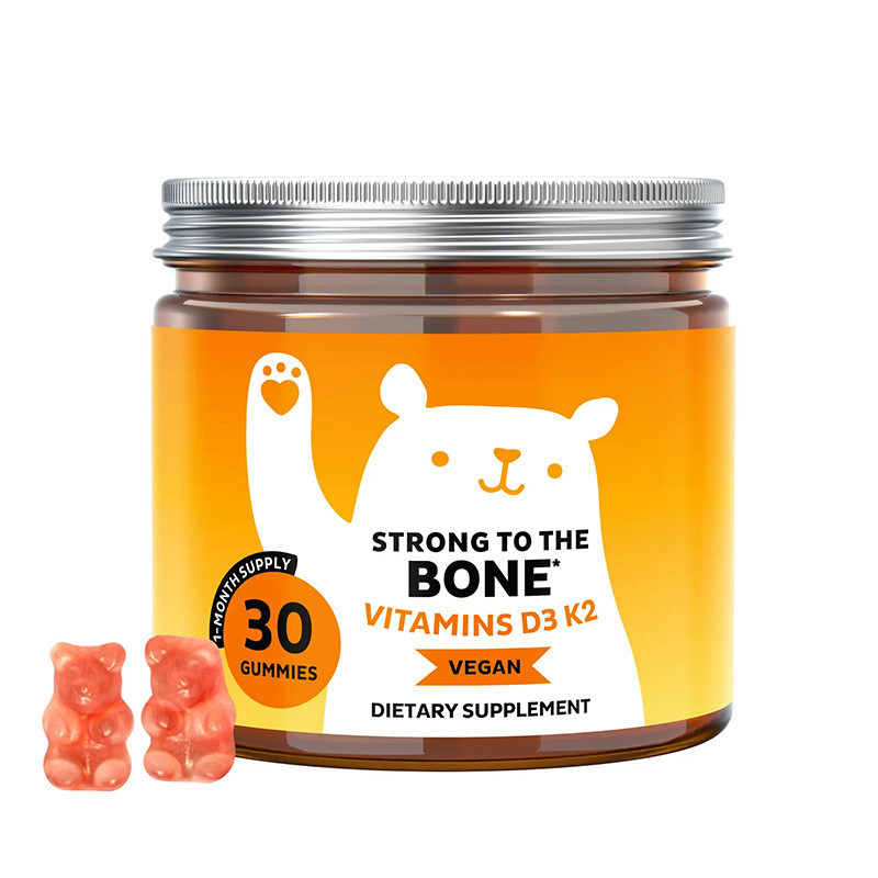 พร้อมสต็อก จัดส่งฟรี TK ขายดี 30 แคปซูล วิตามิน D3 K2 Gummy VITAMINS D3 K2