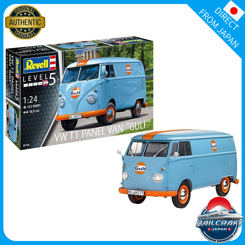 Revell 1/24 VW T1 Panel Van (Gulf) Plastic Model 07726
