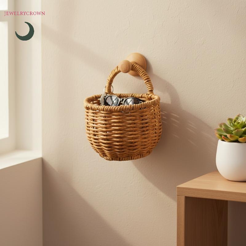 Boho Chic Wall ตะกร้าแขวนงานฝีมือสําหรับที่เก็บของในครัวและผู้ถือขิง [VN]