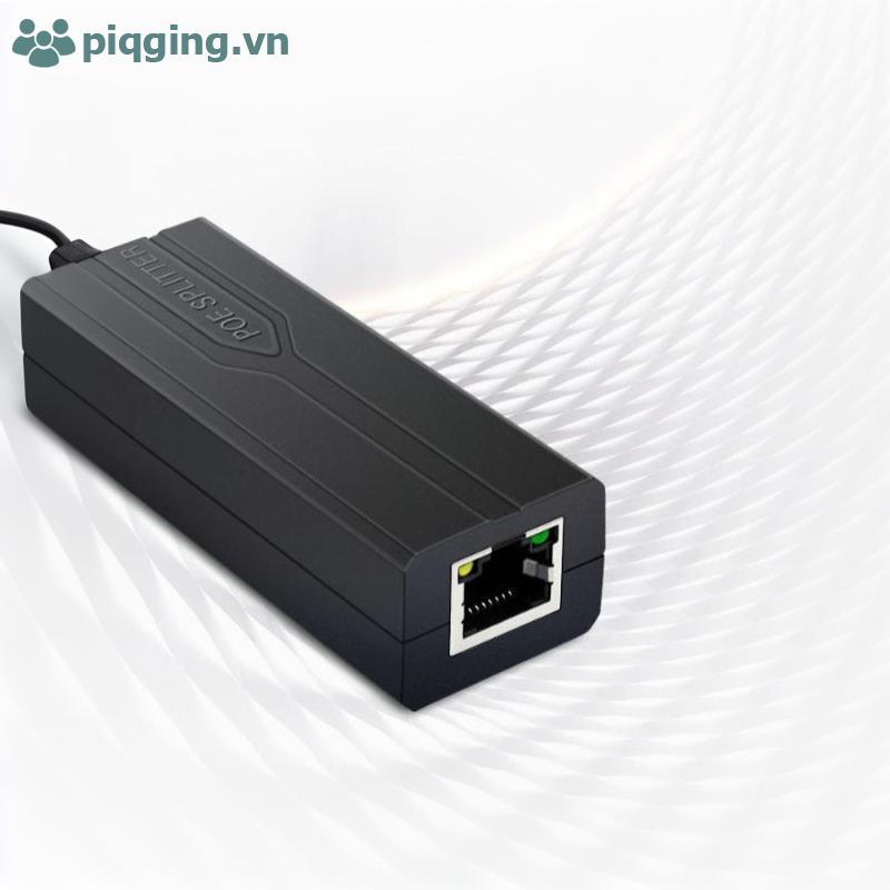 Piqging POE Splitter 48V ถึง 12V IEEE 802.3af Plug and Play สําหรับความปลอดภัย VN