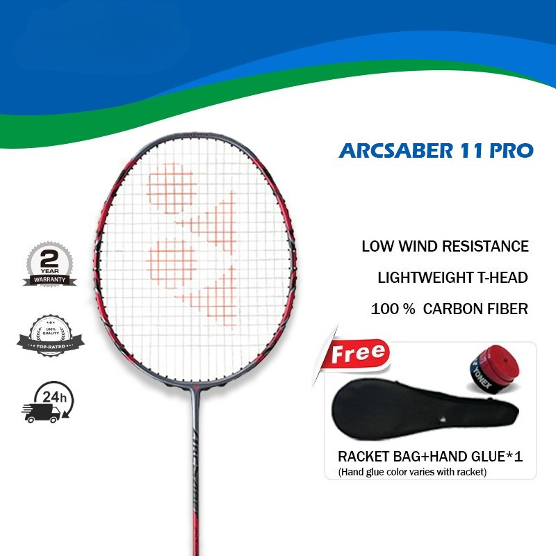 YONEX ARCSABER 11 PRO แบดมินตันคาร์บอนเต็ม 4U น้ำหนักเบา 26-30LBS 83g