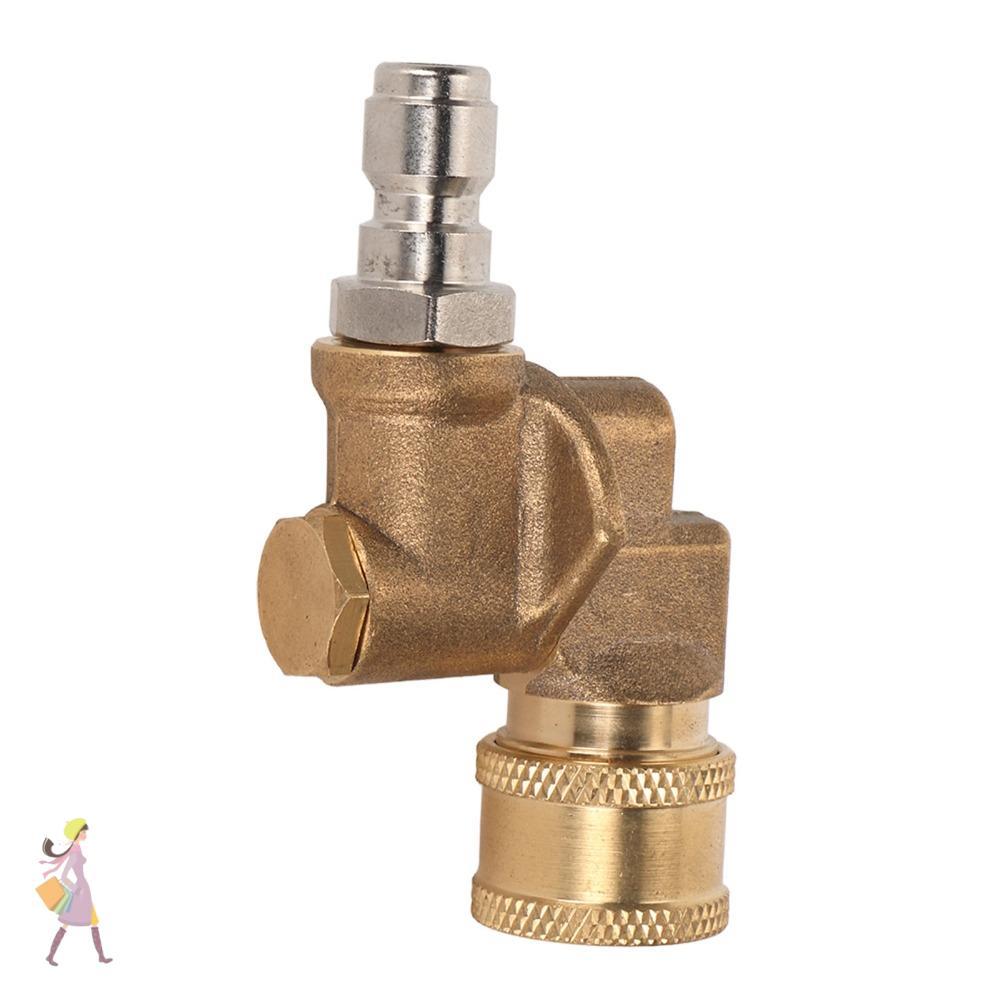 YGBG เครื่องซักผ้าความดัน Pivoting Coupler, 4500psi 1/4 Quick Connecting Pivoting Coupler, 4500 PSI 