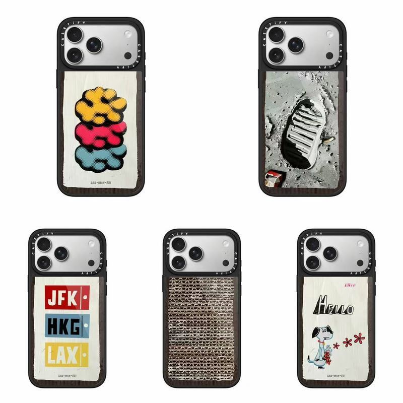 CASE Co-Branded BAR MIN SKI Art อินเทรนด์ iPhone17promax เคสโทรศัพท์ 13 กันกระแทก 16 สีดําด้าน