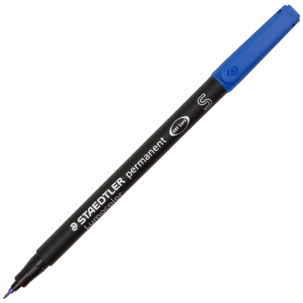 STAEDTLER ปากกาเขียนแผ่นใสลบไม่ได้ รุ่น 313-3 ขนาด 0.4 มม. สีน้ำเงิน
