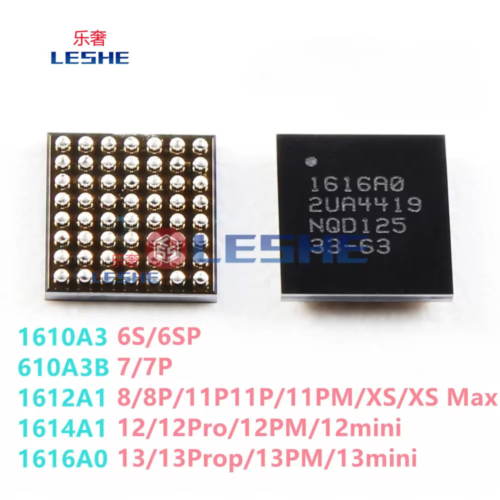 10pcs 1612A1 1614A1 1616A0 610A3B 1610A3 U2 USB iC สําหรับ iphone 6 7 8 X XS 11 12 13 Por Max Trista