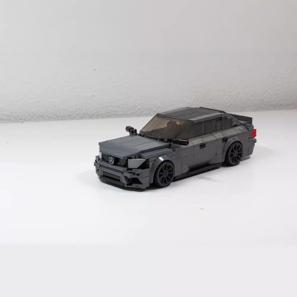 Moc รถ Building Blocks Mercedes-Benz E63 Performance กีฬารถประกอบของเล่น Lego อนุภาคขนาดเล็กชุด Cros