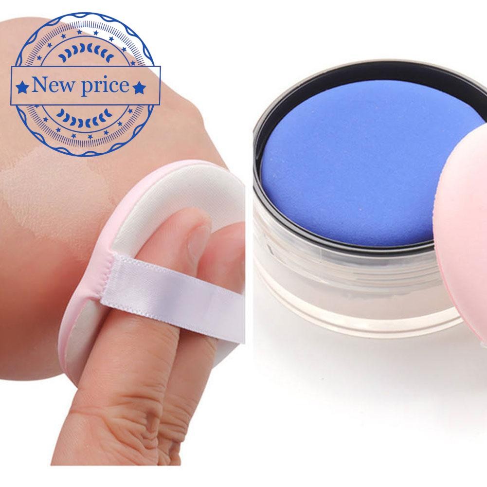 Mini Round Air Cushion Puff แป้งพัฟเปียกและแห้ง Setting Puff Makeup Powder Tools A6i4