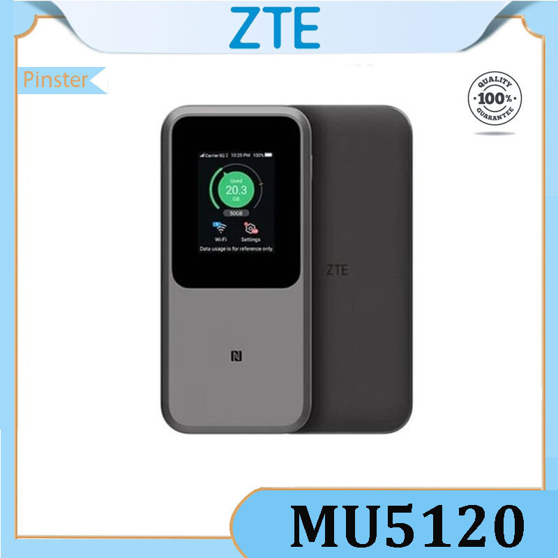 ZTE MU5120 5G แบบพกพา WiFi U50 Pro 10000 mAh 27W Fast Charge WiFi 6 3600Mbps Mobile Hotspot 5G Route
