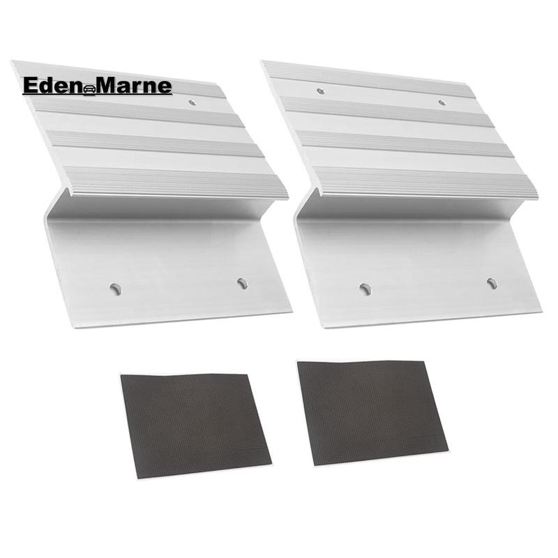 [Eden_Marner]2Pack Tooling Truck and Trailer Loading Ramp Kit, Aluminium Ramp Plate Kit Fit 2x8 นิ้ว