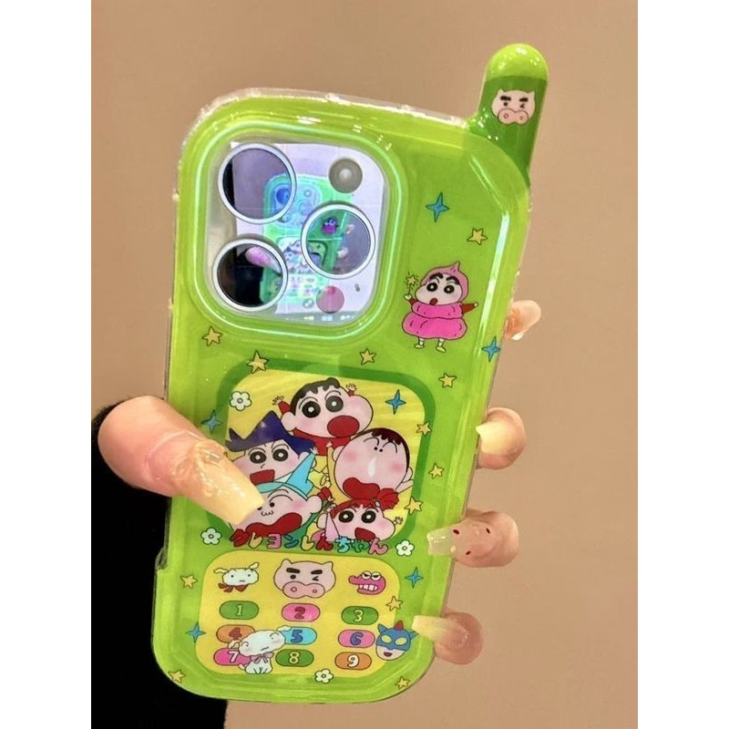 โทรศัพท์มือถือปลอกใสสําหรับ iPhone 17 Air 16 15 14 Plus 13 12 11 Pro Max Crayon Shin-chan และ His Friends Soft Case Cover | ดีจีดี