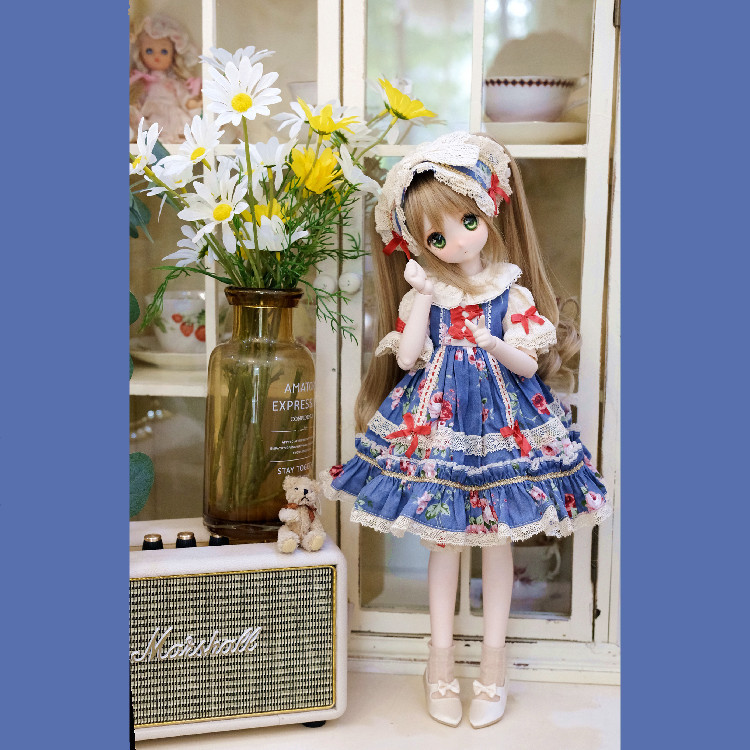 พร้อมสต็อก Rococo Silk Retro รองเท้าส้นสูง BJD 1/4 MDD Bear Sister Bunny Sister Big Baby Quarter