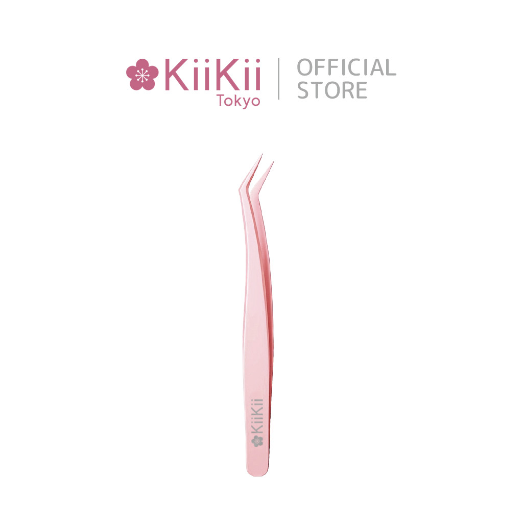 KiiKii ที่คีบขนตา แหนบต่อขนตา สเตนเลส แหนบขนตาปลอม ต่อขนตา ป้องกันไฟฟ้าสถิตย์ ความแม่นยําสูง 1 ชิ้น