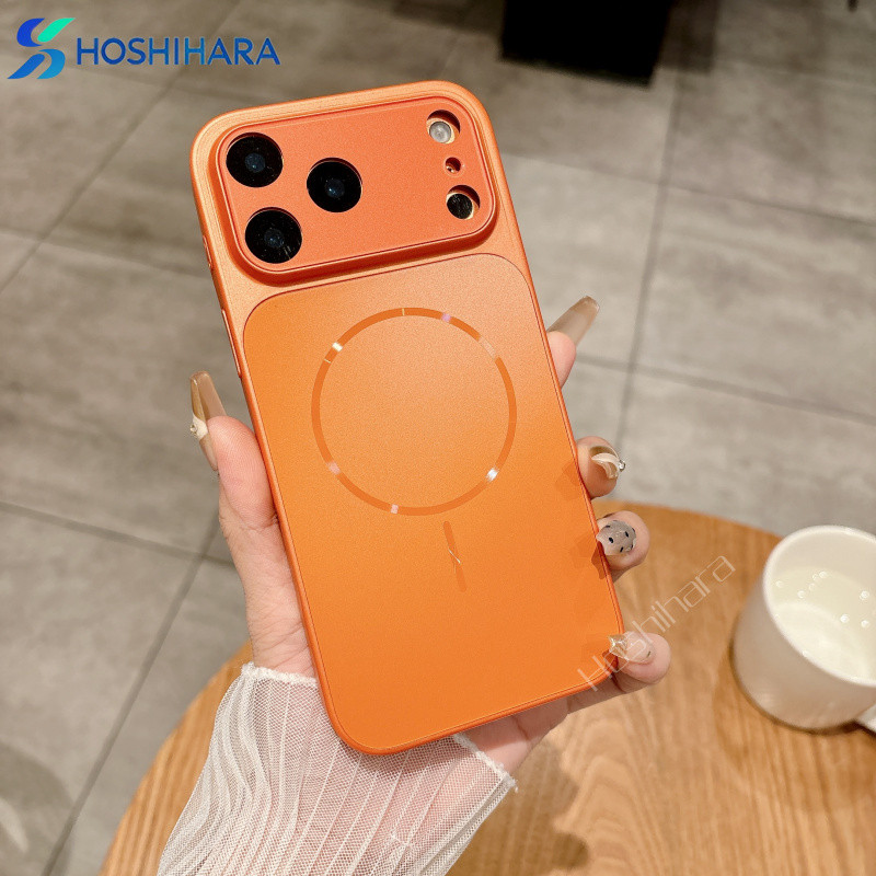 เปลี่ยนเป็น iPhone 17Pro Promax เคสโทรศัพท์แม่เหล็กสําหรับ iPhone 17 16 15 14 13 Pro Max ปลอกกันกระแทกสําหรับ iPhone 17promax 16promax 15ProMax 14ProMax ขอบนุ่มฮาร์ดปกหลัง