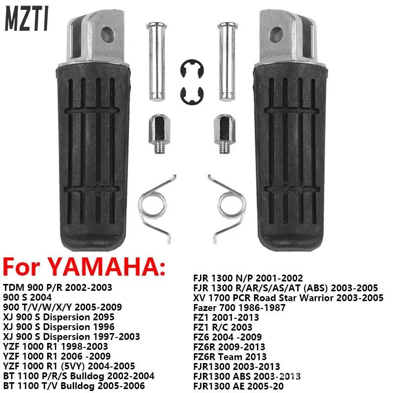 รถจักรยานยนต์ส่วนที่เหลือเท้าเหยียบด้านหน้า/ด้านหลังพักเท้าสําหรับ YAMAHA XJ 900 S Diversion FJR1300