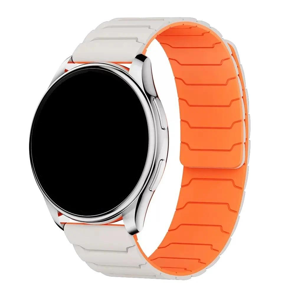 สายนาฬิกาแม่เหล็กสําหรับ Samsung Galaxy Watch FE 7 6 5 4 40/44 มม.ซิลิโคน 22 มม.20 มม.สายรัดเกียร์/6 4 สร้อยข้อมือคลาสสิกเข็มขัด ราคา ถูกที่สุด ดีลบีเคเค แกลเลอรีภาพที่ 8