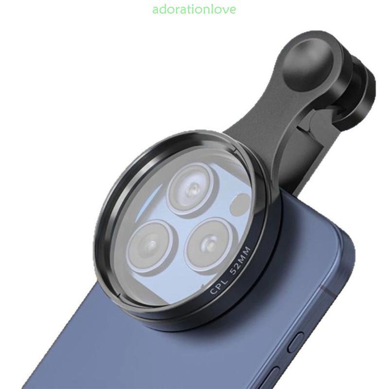 Ador CPL Polarizing Lens Filter คลิปหนีบโทรศัพท์ ฟิลเตอร์เลนส์ กระจกออปติคอลกรอบอลูมิเนียม