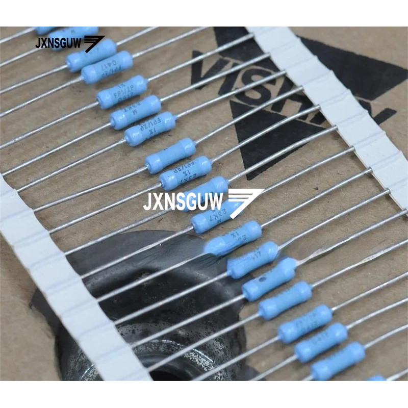 10PCS ใหม่ VISHAY DALE FP1/2P 1% 1/2W23.7K 9x2.2MM ตัวต้านทานฟิล์มโลหะ 0.5W 23.7K ต้านทานไข้ 23.7K 0