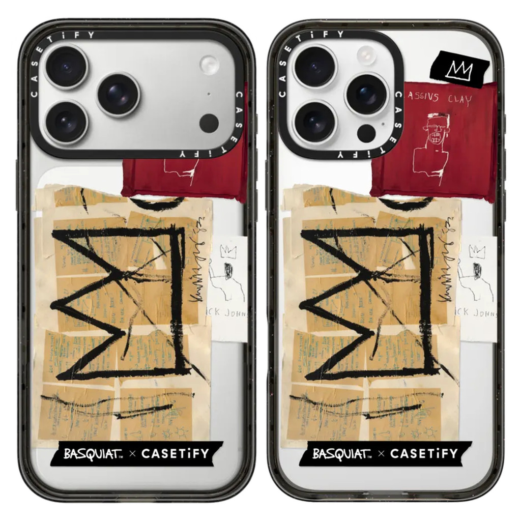CASETiFY Basquiat Co-Branded Crown Collage Basquiat เหมาะสําหรับ Apple iPhone17ProMax เคสโทรศัพท์ 16