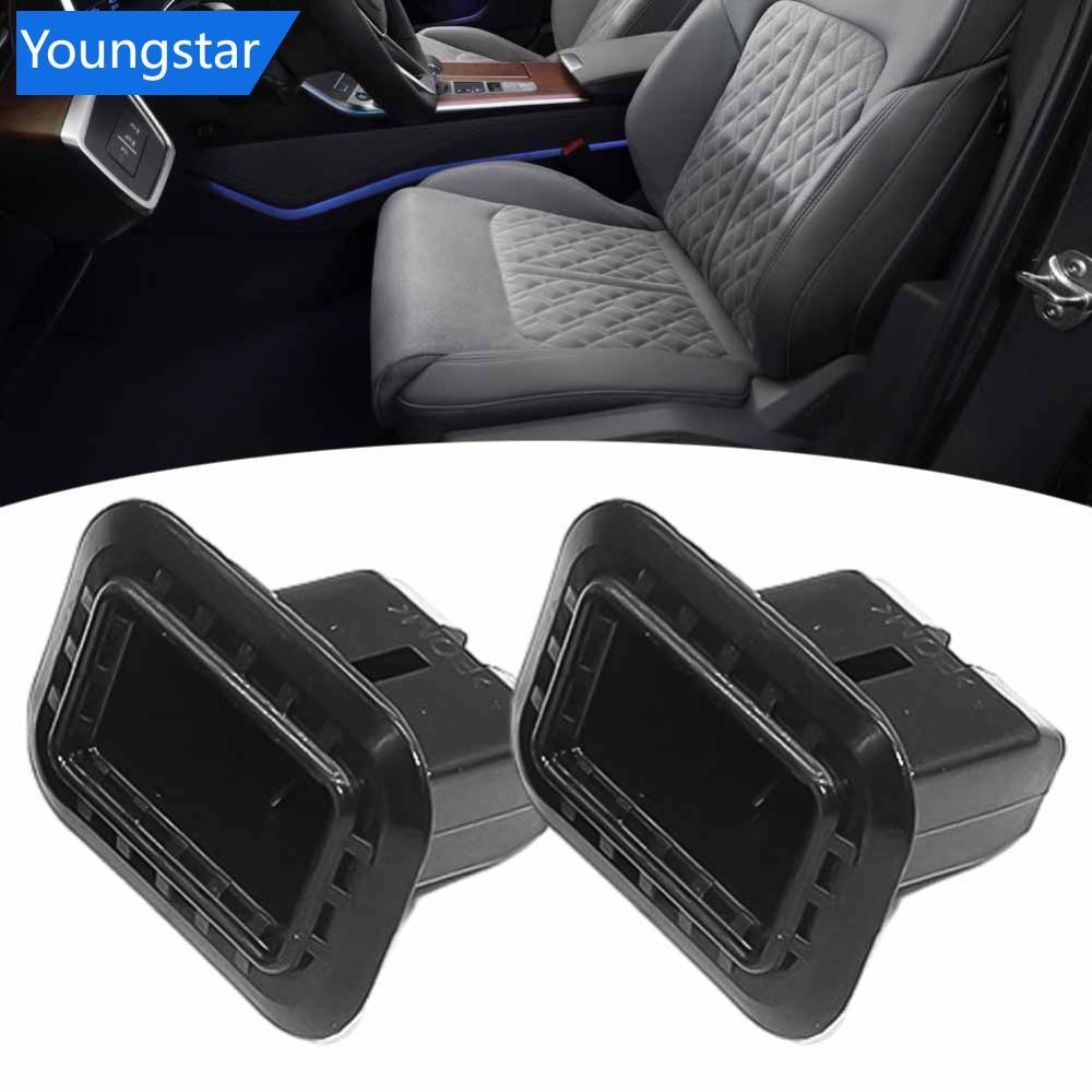 YGS  2 ชิ้นรถที่นั่งด้านหลังเบาะรองนั่งกรอบ Grommets สําหรับ Audi A4/Avant 2001-2008 A6/Avant 1998-2