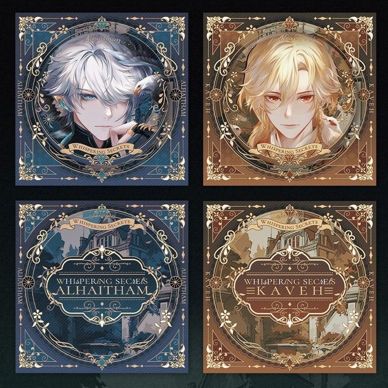 Genshin El Heisen Kavi Badge โพลารอยด์เลเซอร์ตั๋วไพ่นกกระจอกอะนิเมะเกมของขวัญ HM