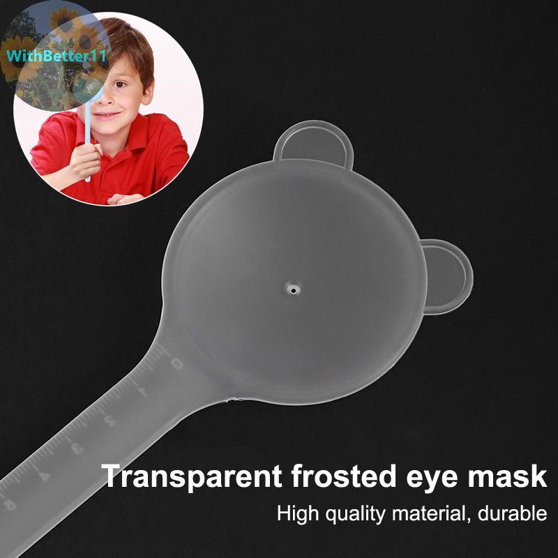 Better Bear Shape Frosted Optometry Eye Cover Eye Hidden Squint Screening Plate Optometry Accessorie