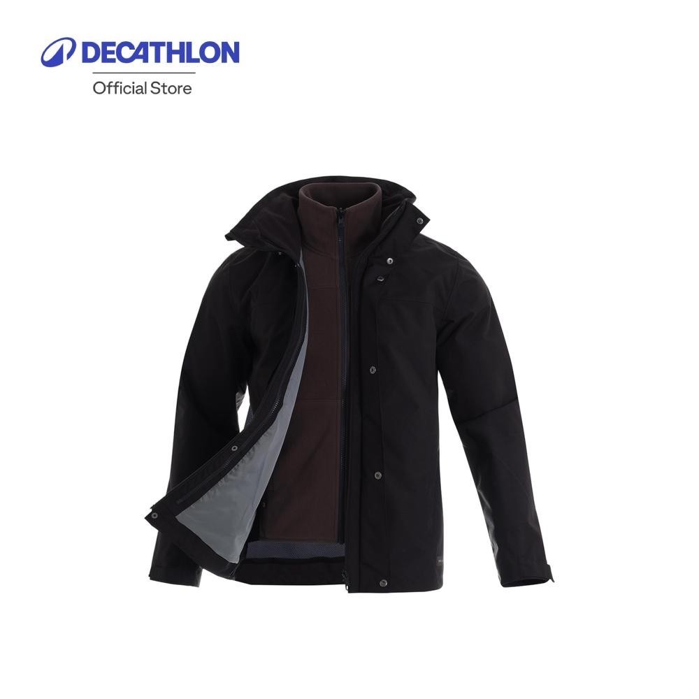 Decathlon Men’S 3In1 Waterproof Hiking Jacket 0°C เสื้อแจ็คเก็ต 3-in-1 กันน้ำผู้ชายใส่เดินป่า รุ่น S