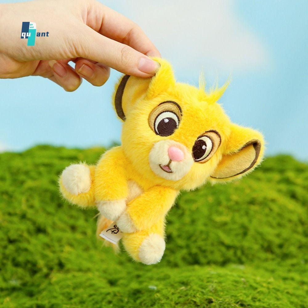 QUANTUMSKY ตุ๊กตาพวงกุญแจ,จี้ Lion King Lion พวงกุญแจ,น่ารักตุ๊กตาเครื่องประดับของเล่นพวงกุญแจรถเด็ก