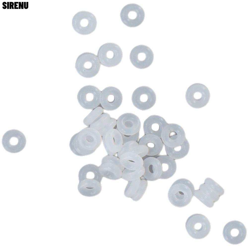SIRENU 300 ชิ้น O แหวนสําหรับเครื่องประดับ, OD6 มิลลิเมตร, ID2 มิลลิเมตรลูกปัดโปร่งใส Stopper, DIY เ