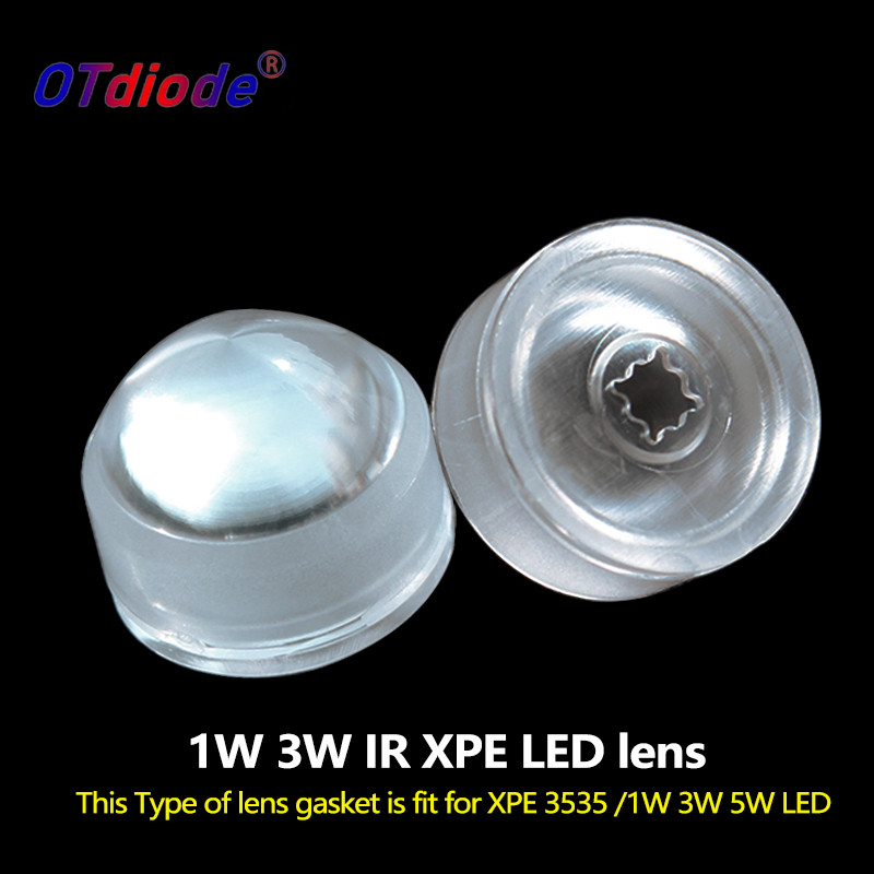 10PCS 21.88mm IR LED เลนส์ XPE2 XPG2 XML50 XHP50/70 7070 1W 3W 5W 3030 3535 เลนส์ LED Optical Epista