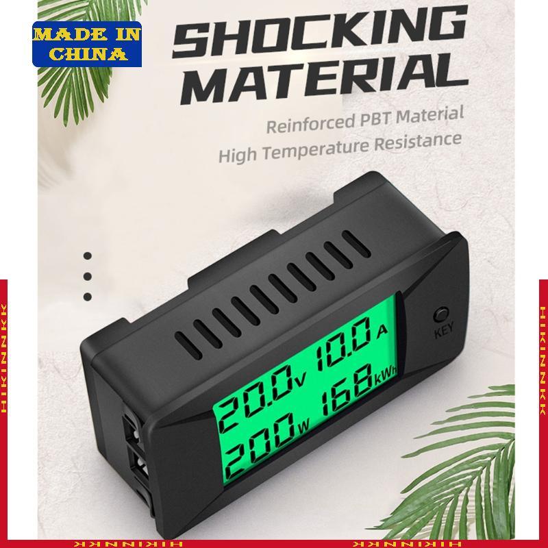 HIK Hot DC 0-300V 0-300A จอแสดงผล LCD Digital Current แรงดันไฟฟ้า Energy Meter