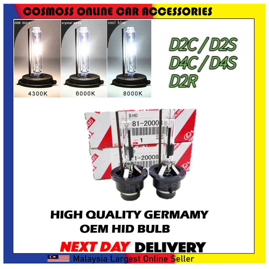 (2 ชิ้น) Xenon HID หลอดไฟสําหรับ Honda Toyota Nissan Mazda D2S D2C D2R D4S D4C ESTIMA VELLFIRE ALPHA