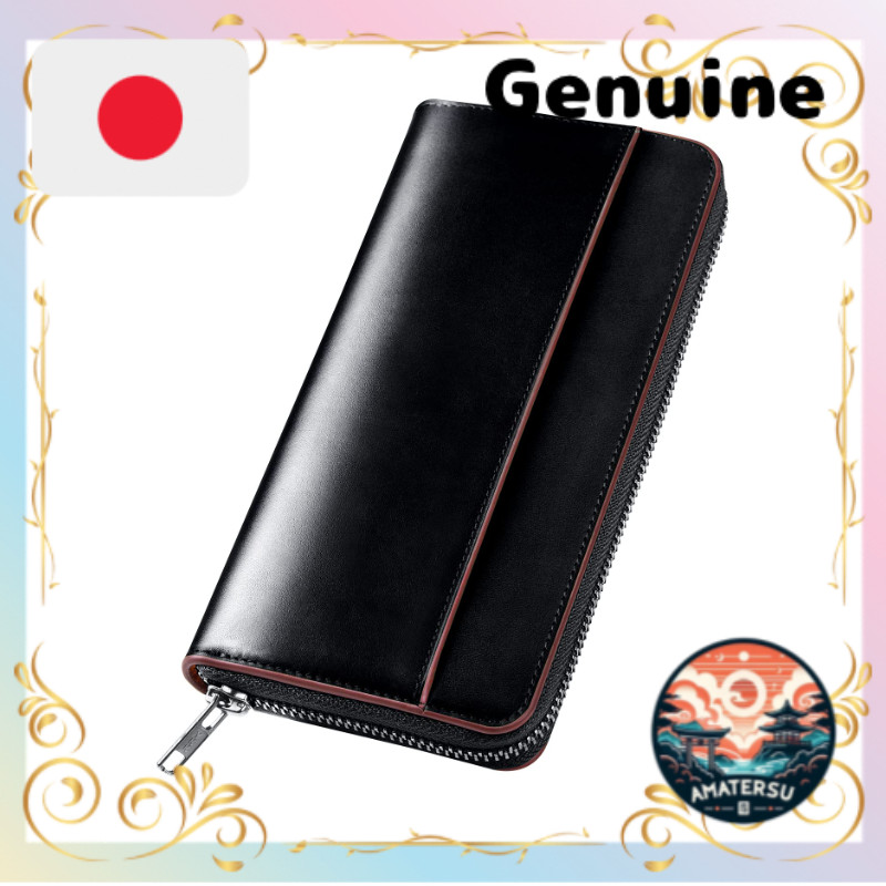 Men's Wallet Tochigi Leather Long Wallet Genuine Leather Large Capacity YKK Zipper Master Craftsman-