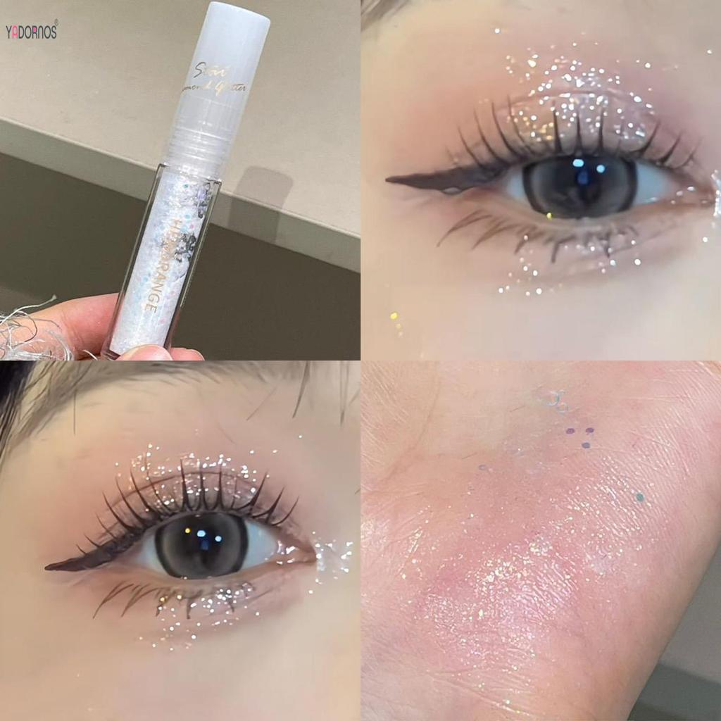 2.5g Eye Beauty Liquid Glitter Eyeshadow Quick-Drying Sparkling Eye Shadow สําหรับ Daily & Official 