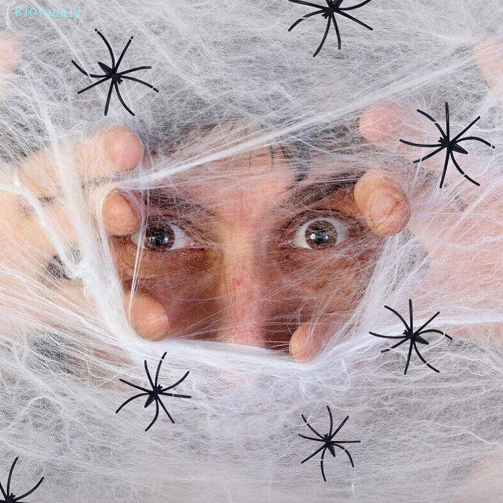 GIOVANN Glow in The Dark Spider Web, 3/6/10 เมตร