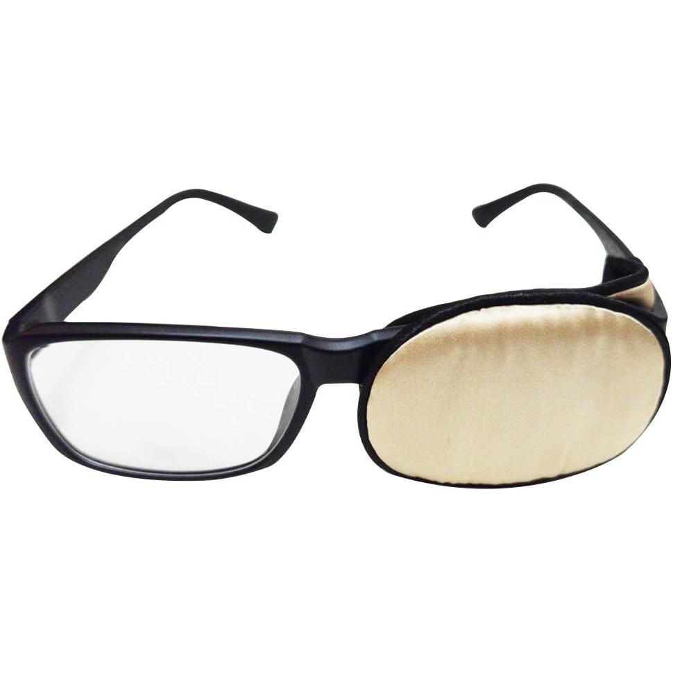 Silk Glasses Eye Mask Amblyopia Strabismus Lazy Eye Patch (champagne)