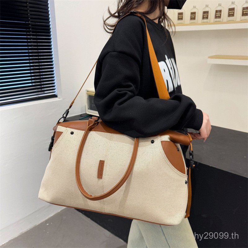 One-Shoulder Handmade Travel กระเป๋าถือสไตล์ใหม่ขนาดใหญ่-ความจุ Tote กระเป๋ากระเป๋าเดินทางกลางแจ้ง G