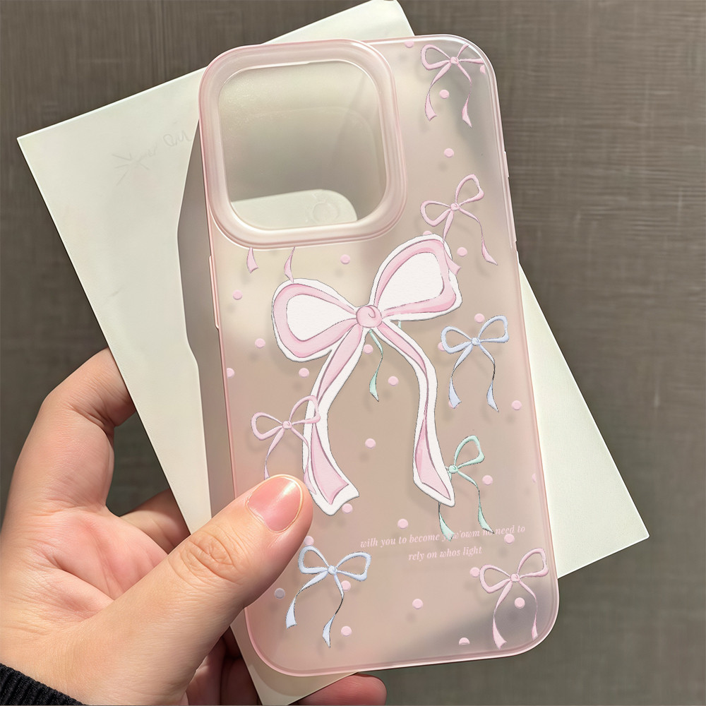 จัดส่งในพื้นที่ เคสมีน้ำค้างแข็งTPU รู้สึกดี มีสีสัน For IPhone16 15 14 13 11 7 8 plus Pro Promax X XR XSMAX DKMS249