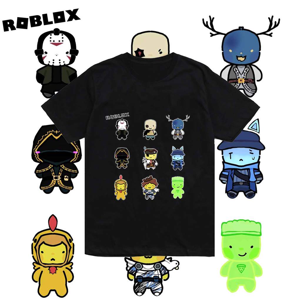 Roblox Squad Tee | เสื้อยืดรวม 8 ตัวละคร Roblox สายเกมเมอร์ห้ามพลาด! #RobloxCrew #GamingStyle