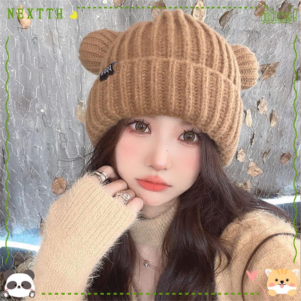 หมวกถักโครเชต์สำหรับผู้หญิง อบอุ่นและนุ่ม เหมาะสำหรับสวมใส่ในวันหยุดหรือในชีวิตประจำวัน