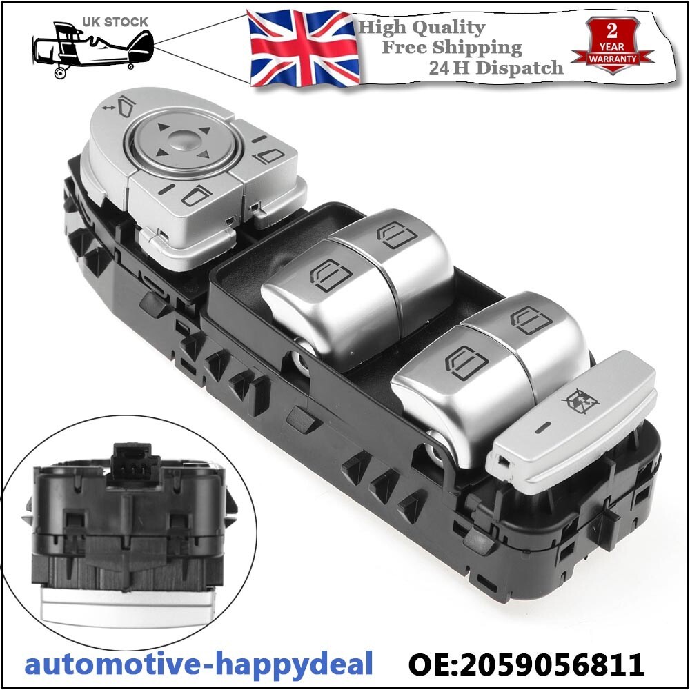 UK สวิตช์กระจกไฟฟ้าสําหรับ Mercedes C-Class W205 14-19 S205 X253 A2059056811