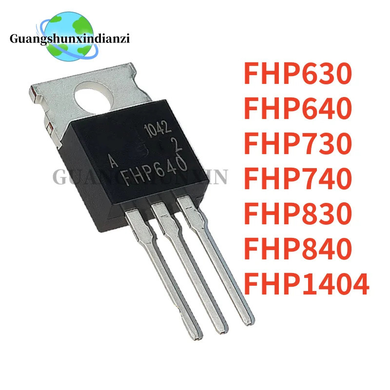 5PCS FHP630 FHP640 FHP730 FHP740 FHP830 FHP840 FHP1404 FHP1404A 1404 TO-220 Field Effect ทรานซิสเตอร