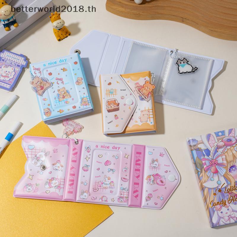 [bet] 1 ชิ้น 36 กระเป๋า 3 นิ้ว Idol Card Binder คอลเลกชันหนังสือน่ารัก PVC อัลบั้มรูปการ์ตูน Photoca