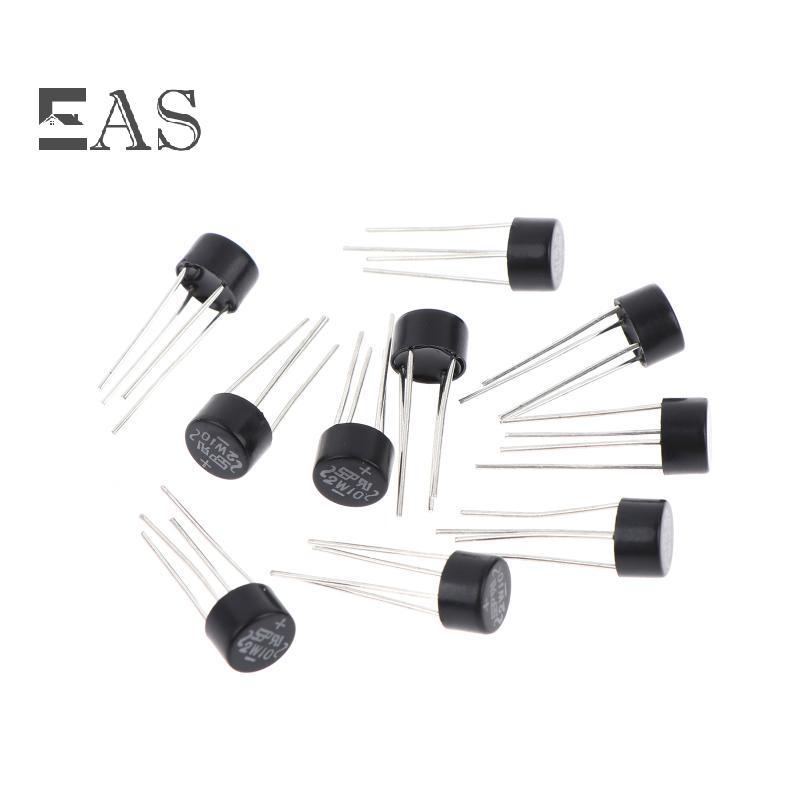 [EA] 10/20/30 ชิ้นใหม่ 2W10 2A/1000 V Diode Bridge Rectifier รอบ Vridge Rectifier Bridge Stack TH