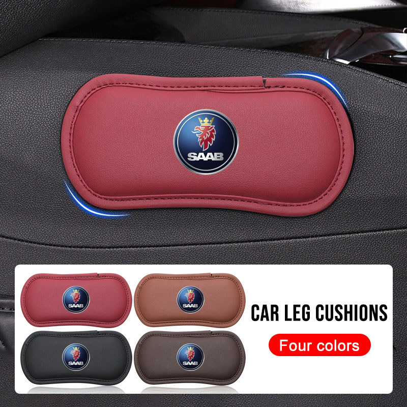 รถข้อศอก Rest Pad PU หนังรถเข่า Auto คอนโซลกลางขาสําหรับ SAAB Scania 93 95 9000 900 9-4X 9-2X 9-X 60