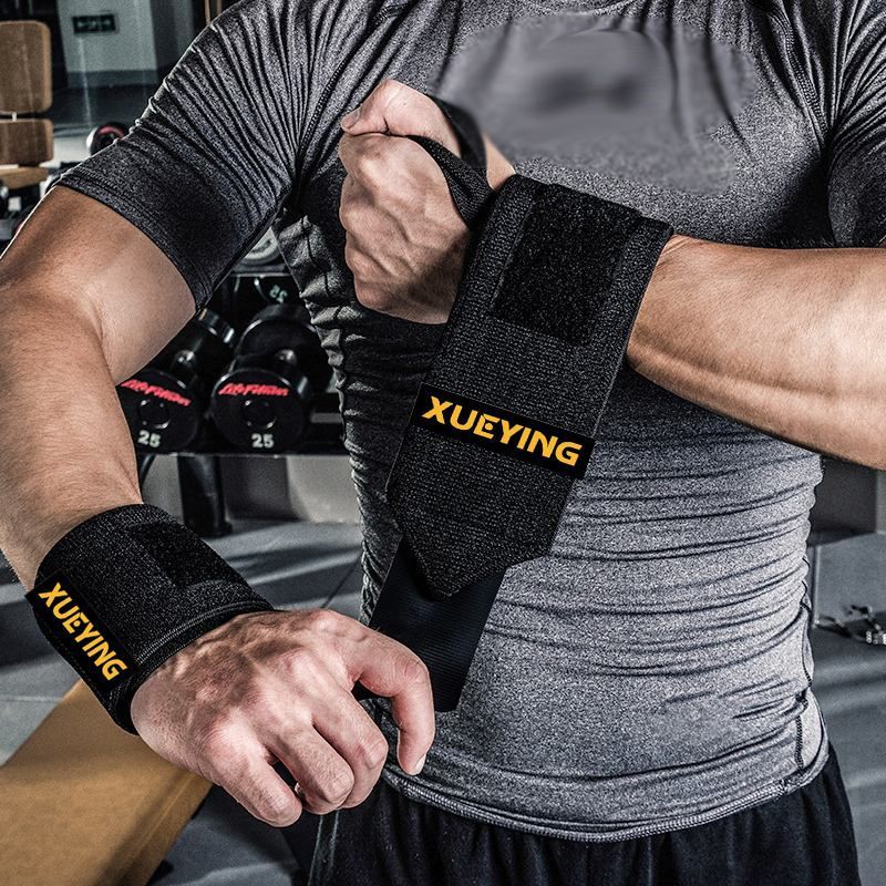 Fitness Wrist Wrap ผู้ชายและผู้หญิง พันแขนผ้ายืด คล้องข้อมือกดแรง ป้องกันการบาดเจ็บ ยิมออกกำลังกาย  