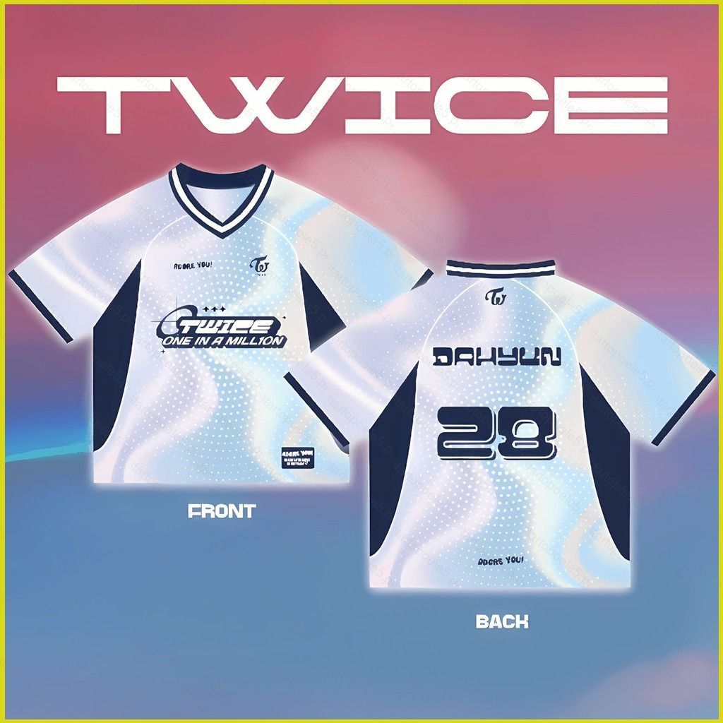เสื้อยืดแขนสั้น TWICE Jersey Streetwear ลาย Im Na Yeon, Yoong Jiyeon, และ Kim Dahyun