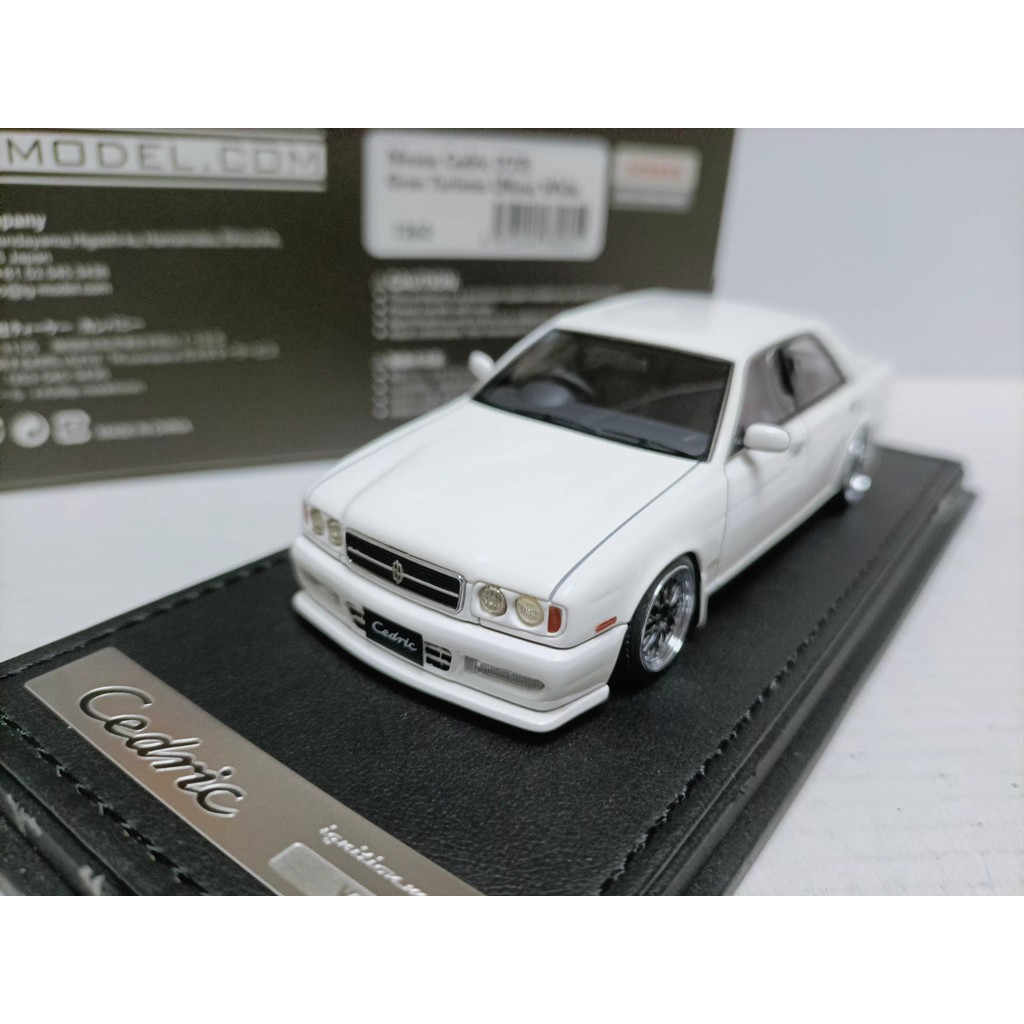 IG 1 43 รถ Nissan Duke รุ่น Cedric Y32 Gran Turismo Ultima White