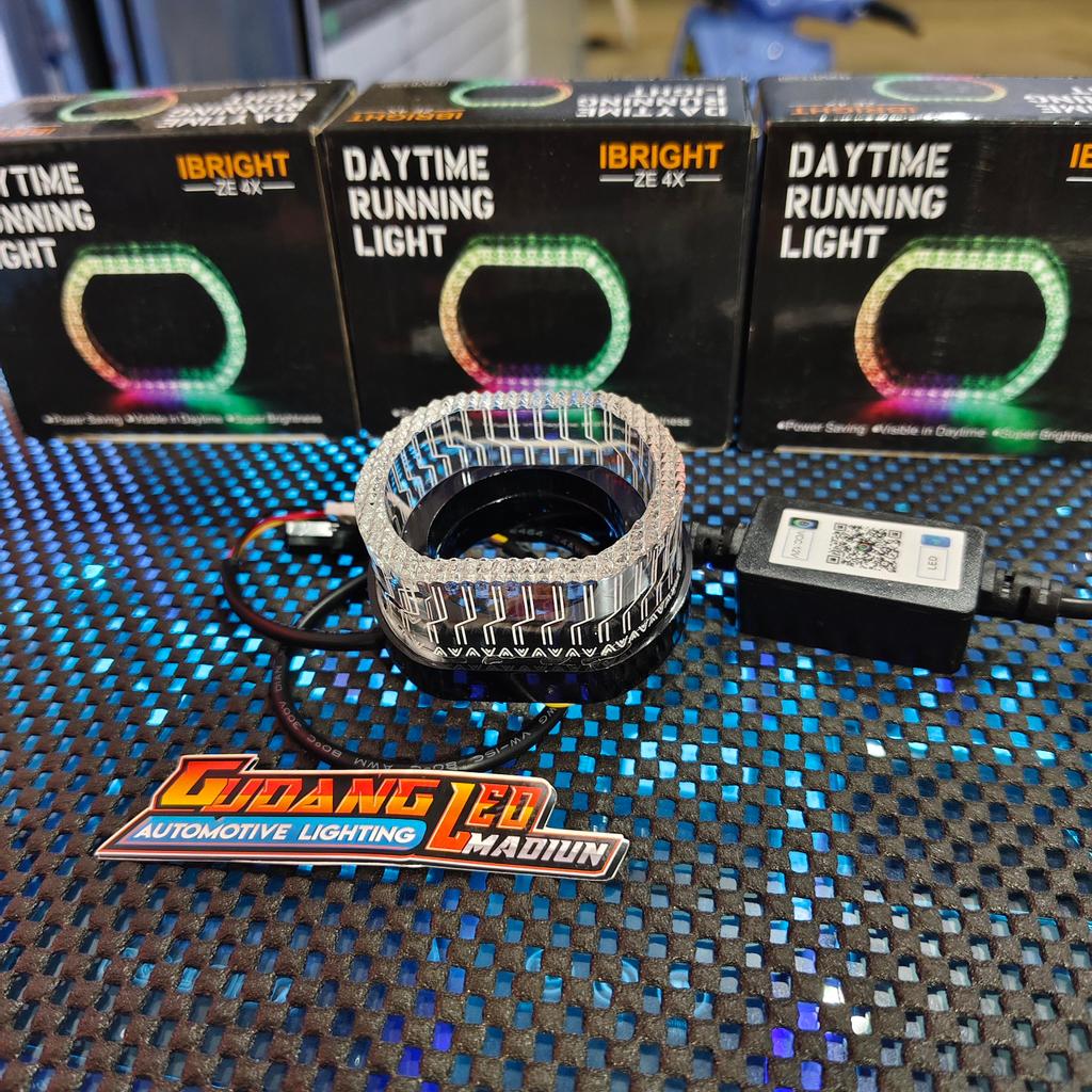 Shroud โคมไฟ H4 RGB App อะคริลิค 5D IBRIGHT ZE4X